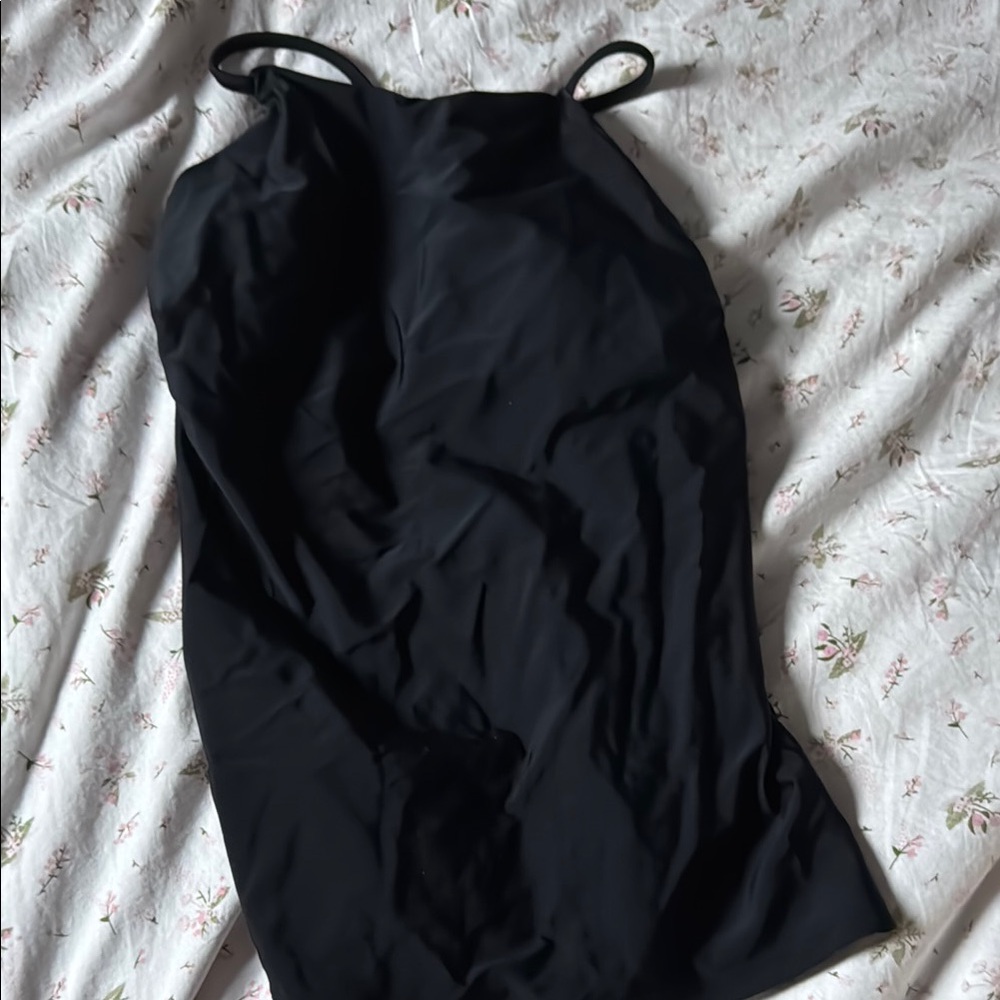 Elegant Black Slip Dress